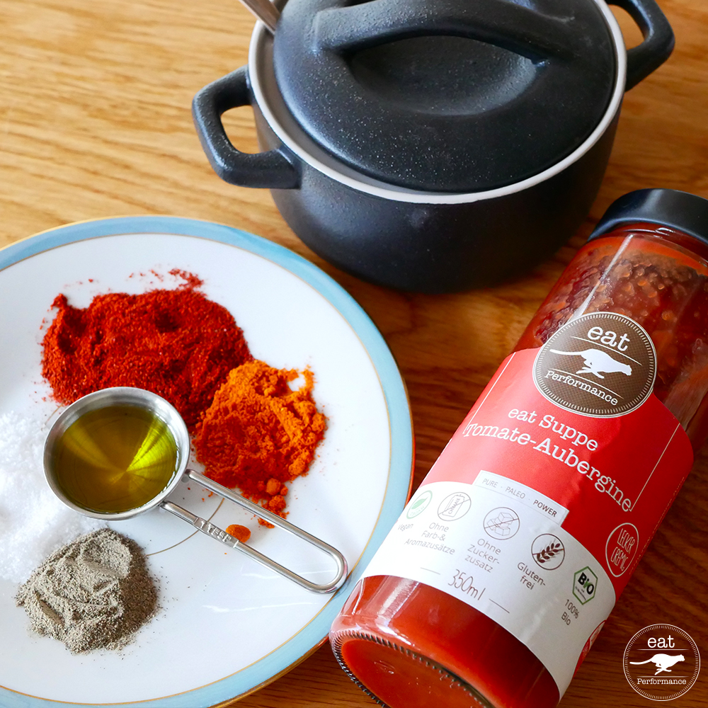 eat Suppe Tomate-Aubergine